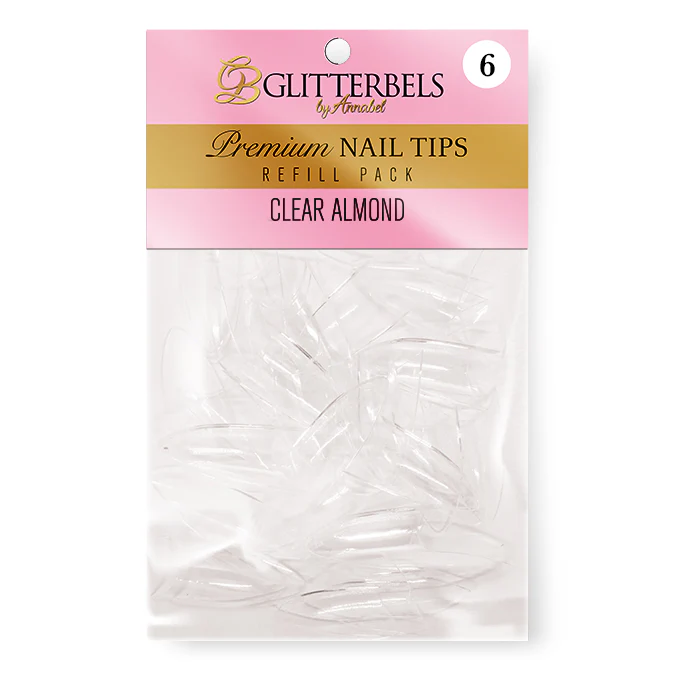 Clear Almond Tips Refill - Pack of 50 - Image 12