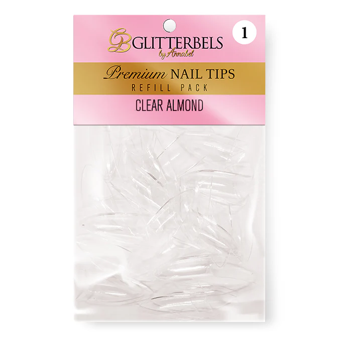 Clear Almond Tips Refill - Pack of 50 - Image 14