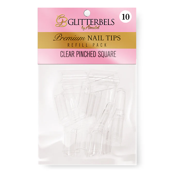 Clear Pinched Square Tips Refill - Pack of 50 - Image 10