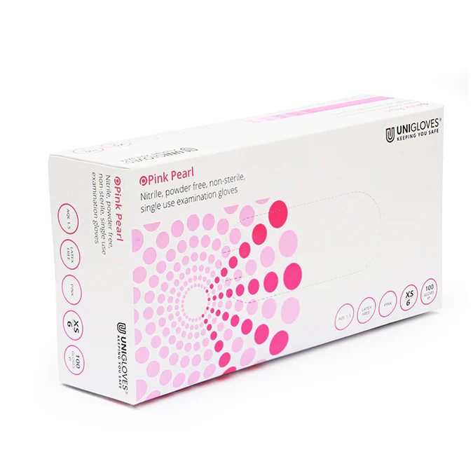 Pink Nitrile Gloves - Box of 100 - Image 4