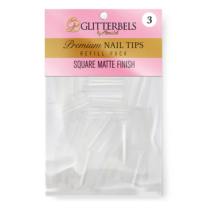 Square Matte Finish Tips Refills - Pack of 50 - Image 4